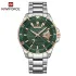 NAVIFORCE NF9191 Men Business Quartz Wristwatch Stainless Steel Sport Military Date Week Waterproof Male Clock
